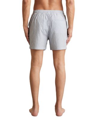 Seersucker Striped Shorts