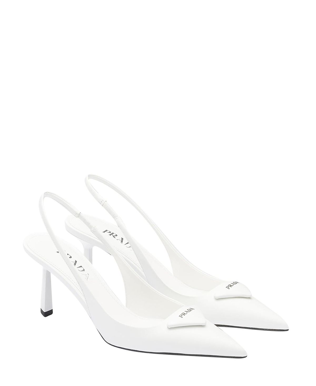 Prada Women's Brushed Leather Slingback Pumps