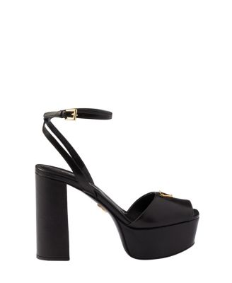 Women's Nappa Leather Platform Sandals
