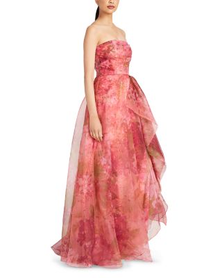 Fahreta Floral Strapless Gown