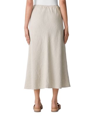 Linen A Line Bias Cut Skirt