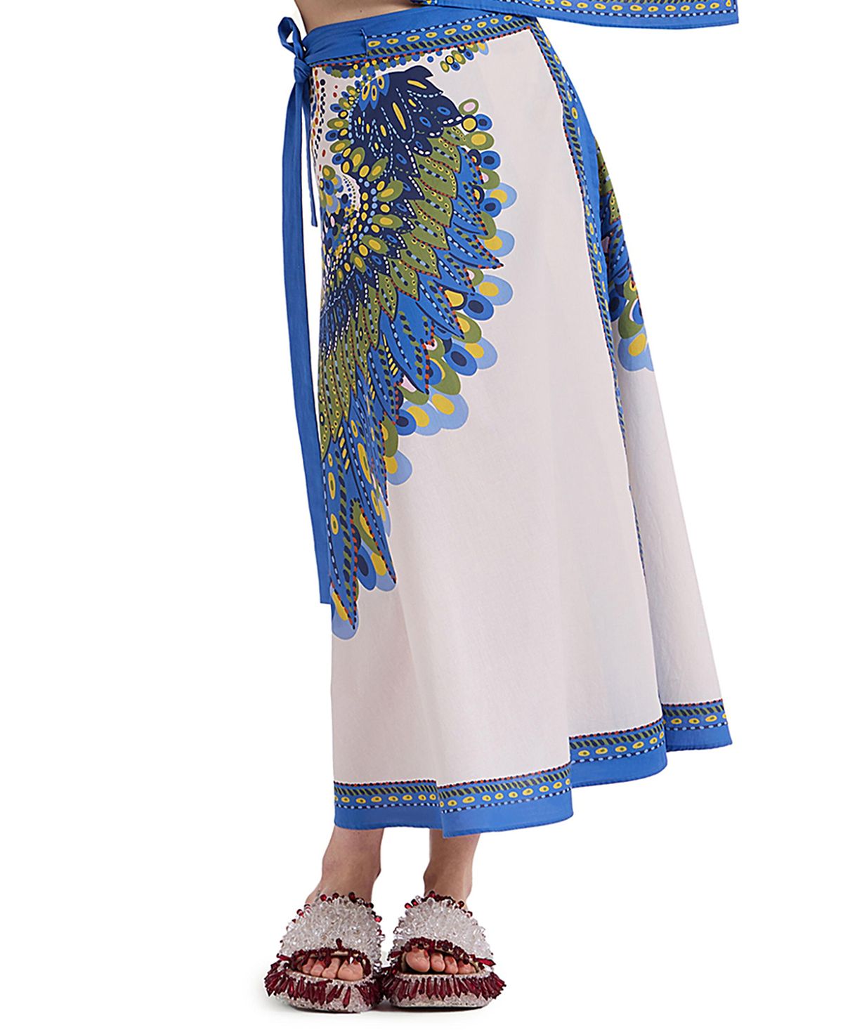 La DoubleJ Sarong Chakra Placee Skirt