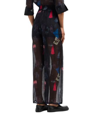 Abstract Print Pants