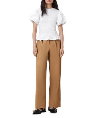 Dael Peplum Puff Sleeve Top