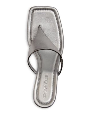 【Coach】Heritage C Plaque Thong Sandal サンダル◆国内発送◆ COACH Women's Heritage C Plaque Thong Sandals | Bloomingdale's