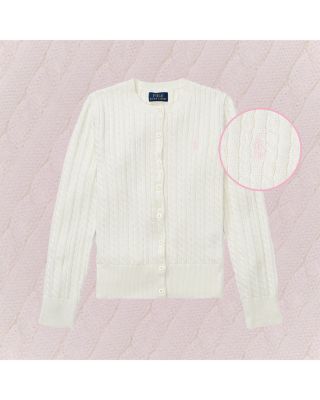 Girls' Cable-Knit Cardigan - Big Kid