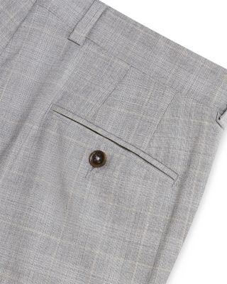 Ted Baker Classic Wool Blend Check Slim Fit Suit Pants