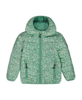Deux Par Deux Kids Quilted Jacket - Mid-Season Hooded Coat With Teflon Coating