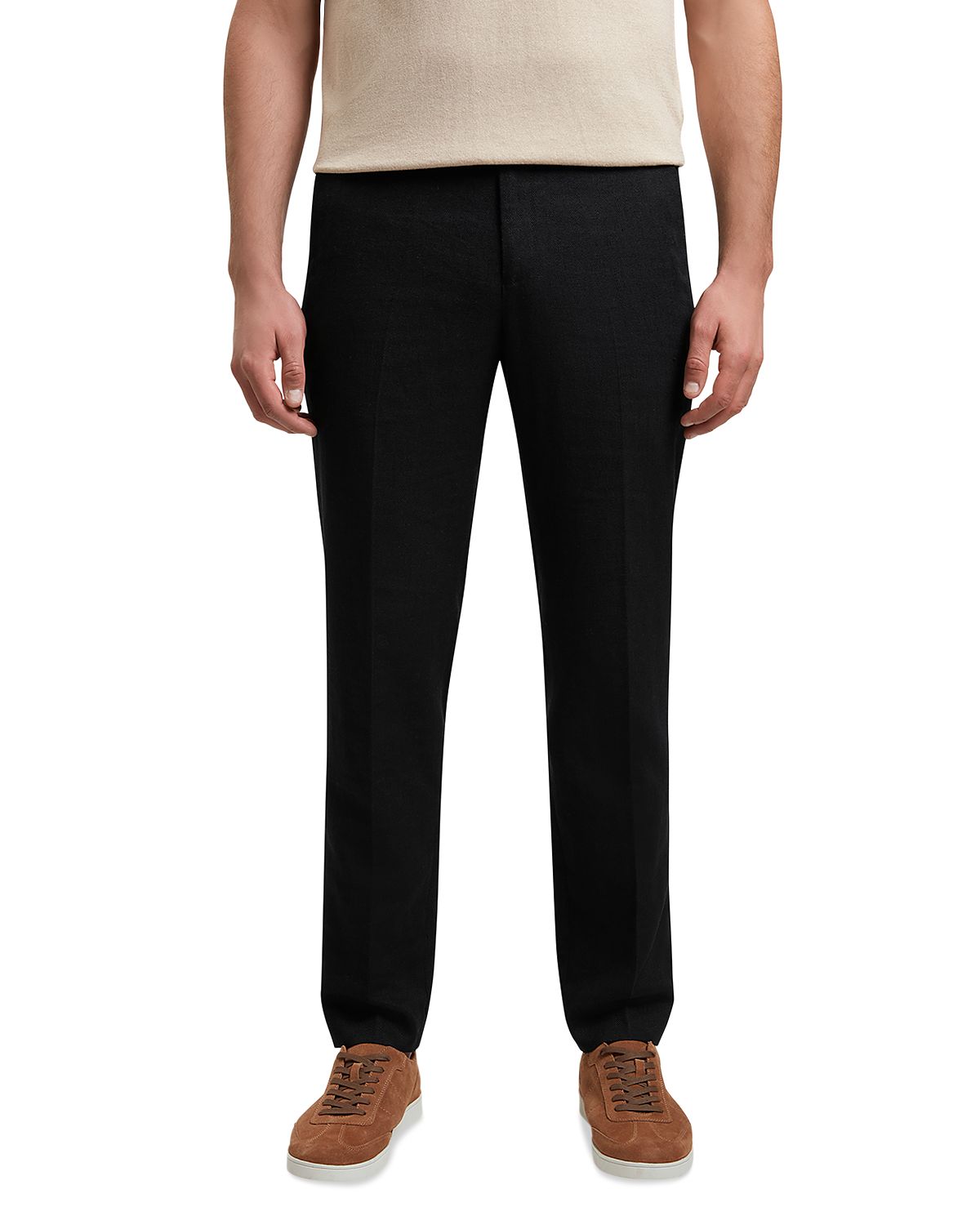 Ted Baker Kumart Washed Linen Blend Slim Fit Trousers