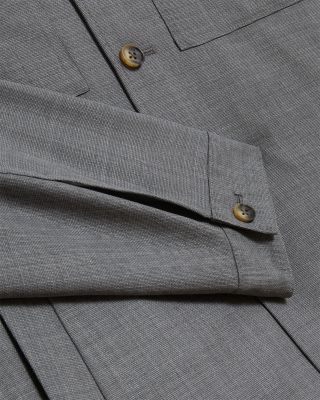 Selwynj Lightweight Wool Blend Shirt Jacket