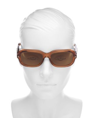 Rectangle Sunglasses, 55mm