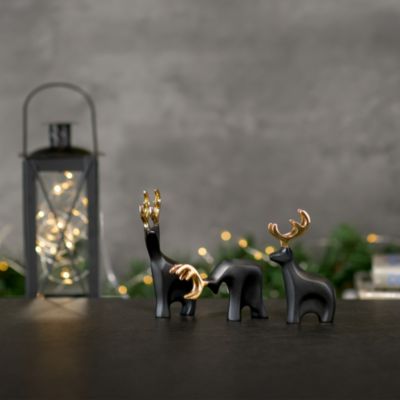 Prancer Mini Reindeer Figurines, Set of 3