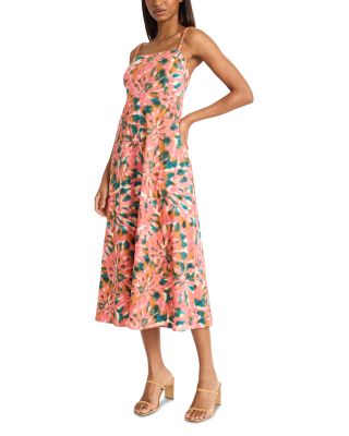 Smocked Back Midi Dress