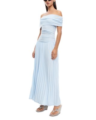 Field Of Dreams Off-the-Shoulder Maxi Dress