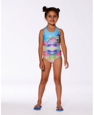 Girls' Printed One-Piece Swimsuit - Little Kid