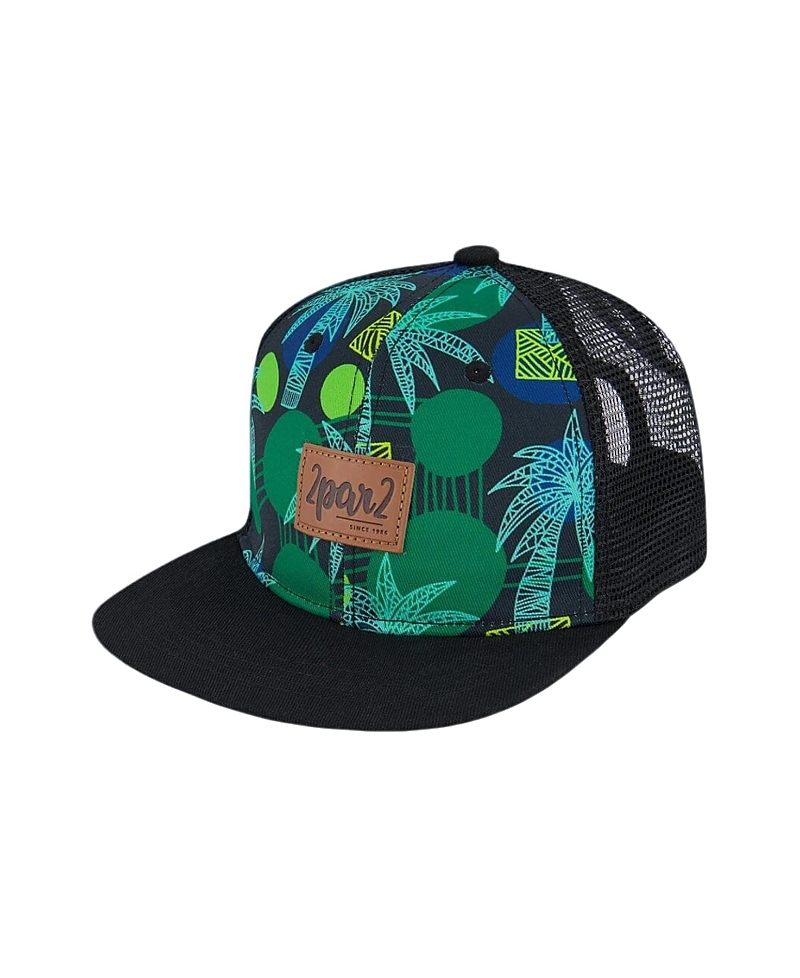 Deux par Deux Boys' Printed Jungle Cap - Little Kid, Big Kid