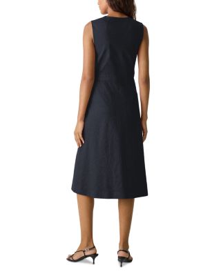 Sleeveless A Line Wrap Dress