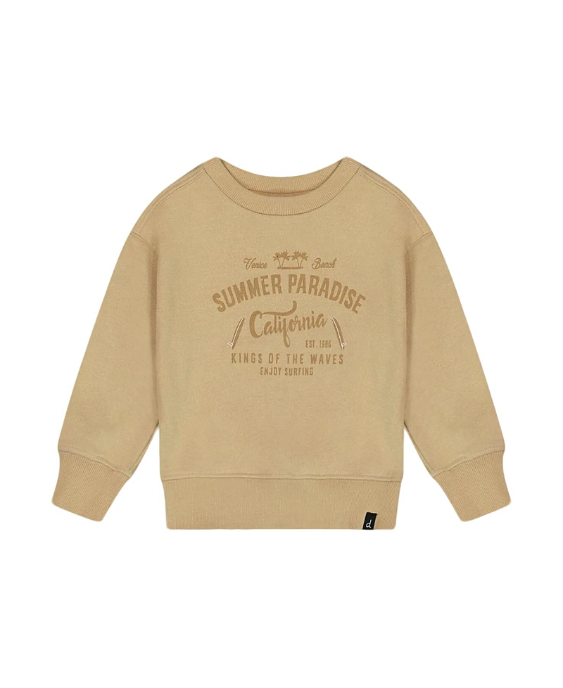 Deux Par Deux Little Boy's Pullover Graphic Sweatshirt Beige In Beige