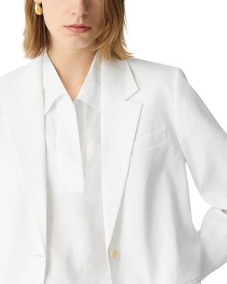 Single Breasted Linen Blazer