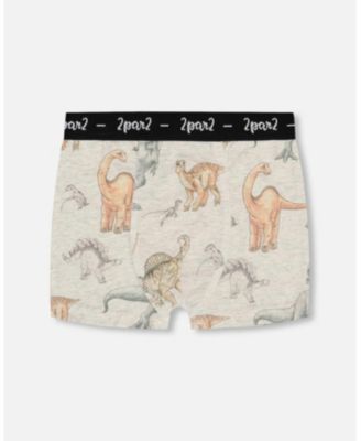 Boys' Printed Organic Cotton Boxer Shorts, Set of 3 - Little Kid, Big Kid