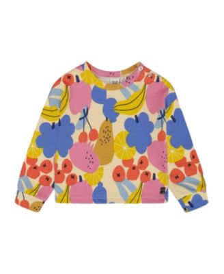 Deux par Deux - Girls' Printed French Terry Sweatshirt - Little Kid