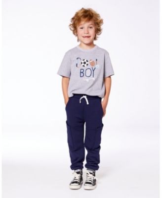 Boys' French Terry Sweatpants with Side Pockets - Little Kid, Big Kid