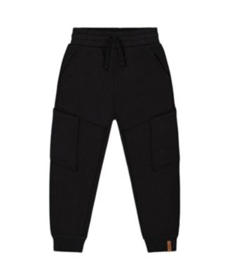 Deux par Deux - Boys' French Terry Sweatpants with Side Pockets - Little Kid, Big Kid
