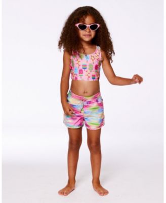 Girls' Printed Swim Shorts - Big Kid