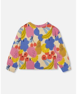 Girls' Printed French Terry Sweatshirt - Big Kid