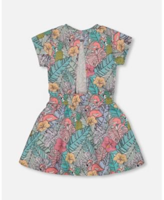  Girls' Printed French Terry Dress - Little Kid