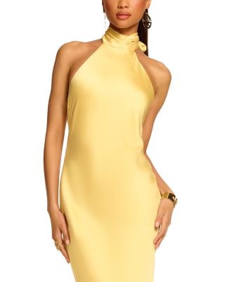 Tatiana Satin Halter Gown