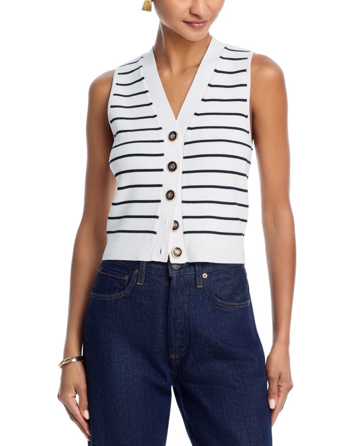 Striped Knit Vest - Exclusive