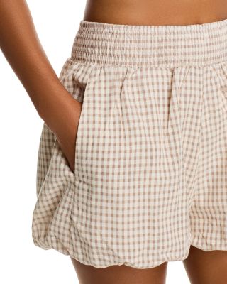 Pull On Gingham Balloon Shorts