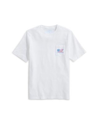 Vineyard Vines - Boys' Flag Whale Short Sleeved Pocket Tee - Big Kid