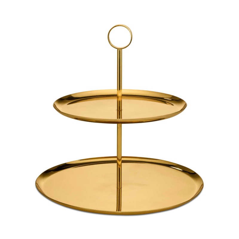 Aerin Sintra Two-Tiered Stand in Brass