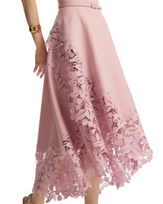 Sleeveless Cherry Guipure Embroidered Dress