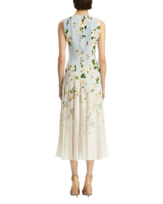 Sleeveless Cherry Blossom Cady Dress