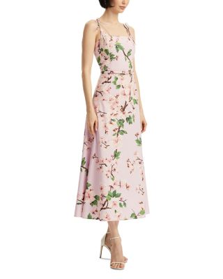 Tank Bow Detail Cherry Blossom Poplin Dress