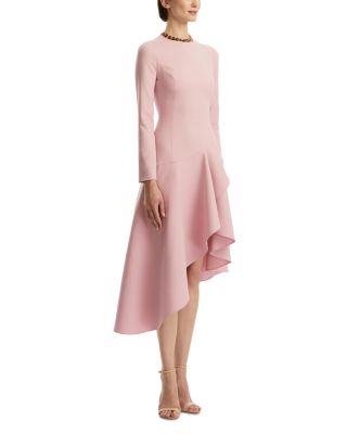 Long Sleeve Double Stretch Wool Day Dress
