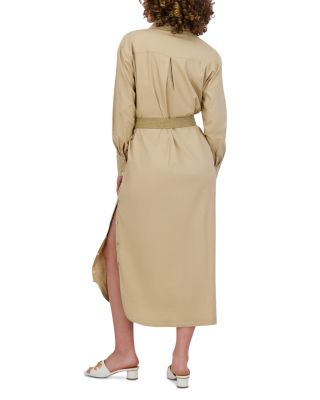 Linen Blend Shirt Dress