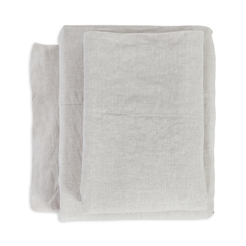 Pom Pom At Home Linen Sheet Set, Queen In Flax