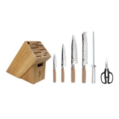 Shun - Premier Blonde 7 Pc Essential Knife Block Set