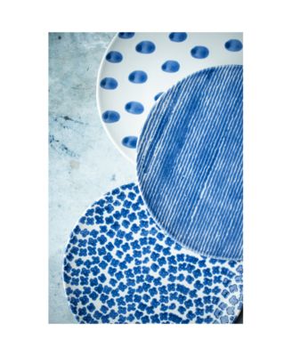 Santorini Assorted Salad Plates, Set of 4