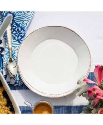 Melamine Lastra White Pasta Bowl