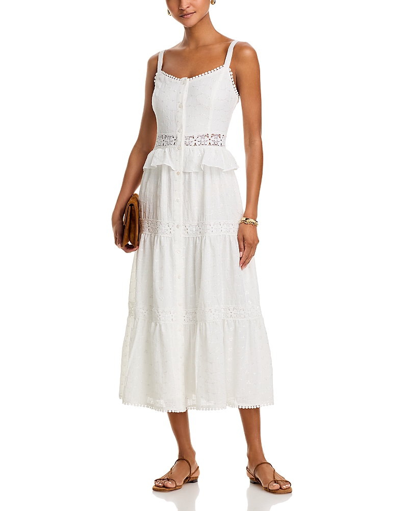 AQUA DITSY FLORAL DRESS - EXCLUSIVE