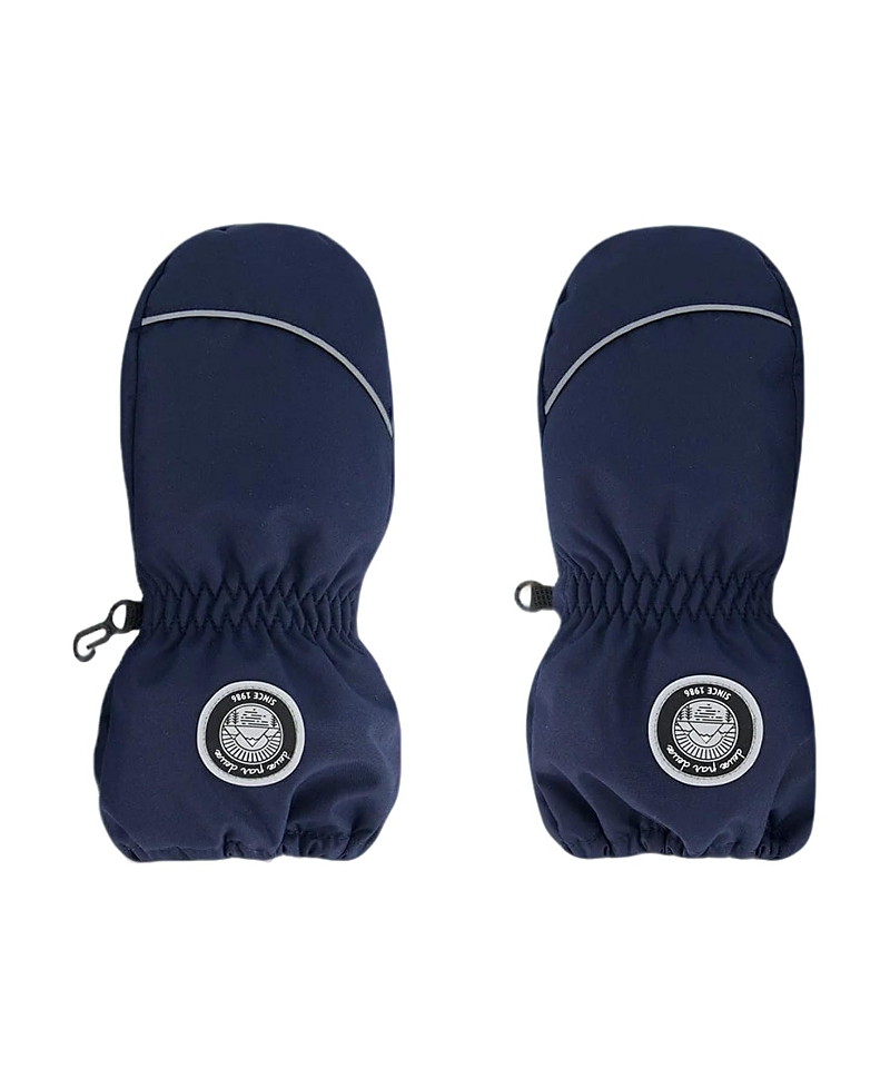 Deux Par Deux Baby Unisex Solid Mittens Navy