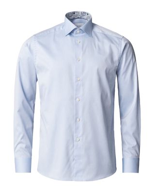 Twill Long Sleeve Button Front Shirt