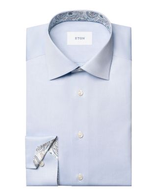 Twill Long Sleeve Button Front Shirt