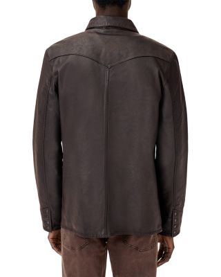 Samuel Regular Fit Western Leather Shirt 