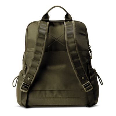 Brooklyn Flap Top Backpack, Dark Moss